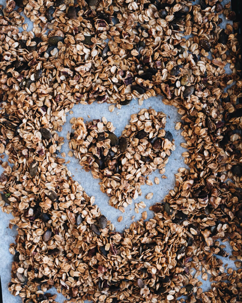 Pumkin Pie Granola mit Herz